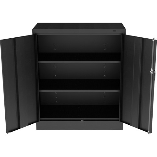 Standard Counter-High Cabinet, Steel, 2 Shelves, 42" H x 36" W x 18" D, Black PB Rental Co. Ltd.