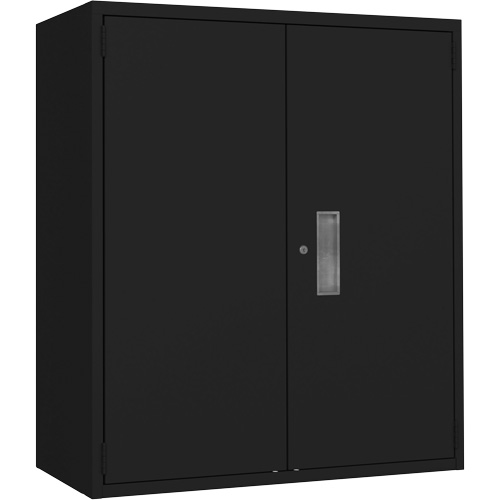 Armoire de rangement Lo-Boy, Acier, 2 Tablettes, 42" h x 36" la x 18" P, Noir PB Rental Co. Ltd.