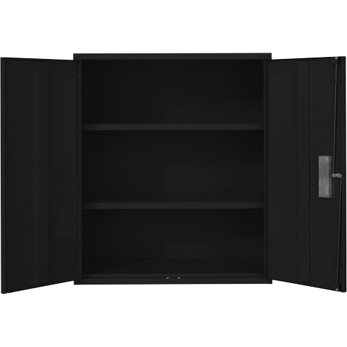 Armoire de rangement Lo-Boy, Acier, 2 Tablettes, 42" h x 36" la x 18" P, Noir PB Rental Co. Ltd.