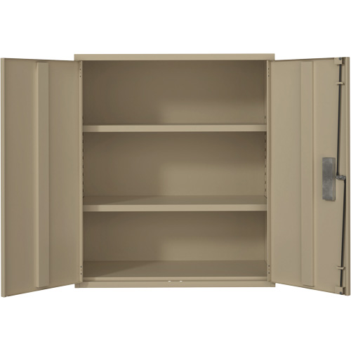 Lo-Boy Storage Cabinet, Steel, 2 Shelves, 40" H x 36" W x 18" D, Beige PB Rental Co. Ltd.
