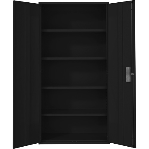 Hi-Boy Storage Cabinet, Steel, 4 Shelves, 72" H x 36" W x 18" D, Black PB Rental Co. Ltd.