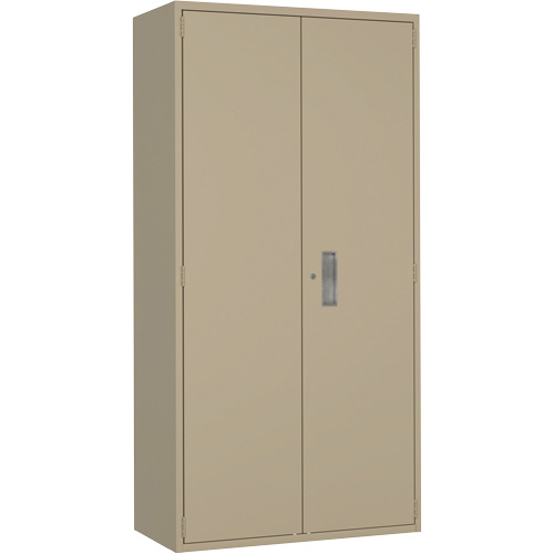 Hi-Boy Storage Cabinet, Steel, 4 Shelves, 72" H x 36" W x 18" D, Beige PB Rental Co. Ltd.