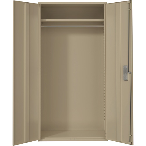 Armoire garde-robe, Acier, 36" la x 18" p x 72" h, Beige PB Rental Co. Ltd.