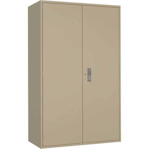 Extra Wide Hi-Boy Storage Cabinet, Steel, 4 Shelves, 72" H x 48" W x 24" D, Beige PB Rental Co. Ltd.