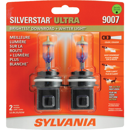 9007 SilverStar&reg; Ultra Headlight Bulb, Halogen, 55 W/65 W, White PB Rental Co. Ltd.