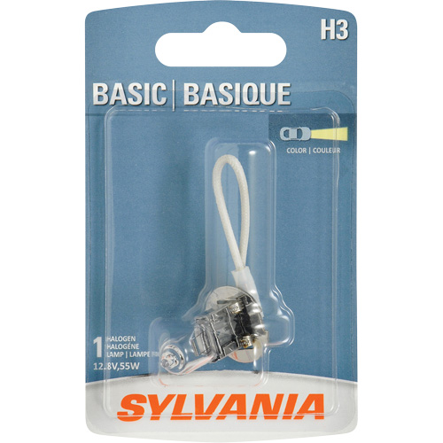 H3 Basic Headlight Bulb, Halogen, 45 W, Off White PB Rental Co. Ltd.