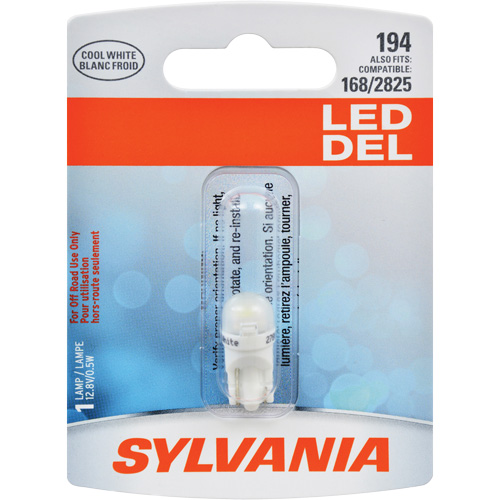 194 Mini-ampoule automobile, DEL, 0,5 W/12,8 W, Blanc PB Rental Co. Ltd.