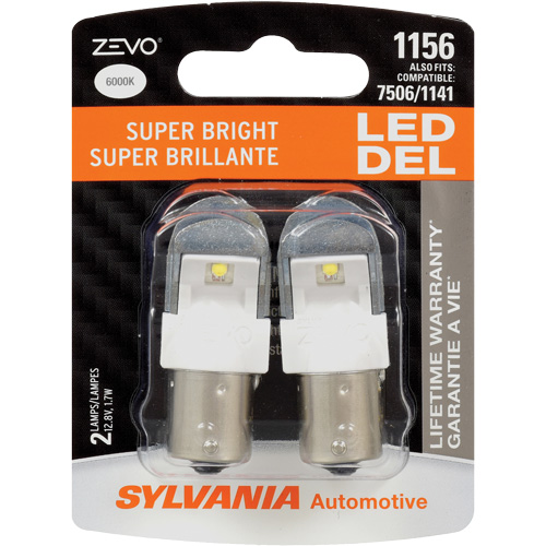 1156 Mini-ampoule automobile Zevo, DEL, 1,7 W, Blanc PB Rental Co. Ltd.