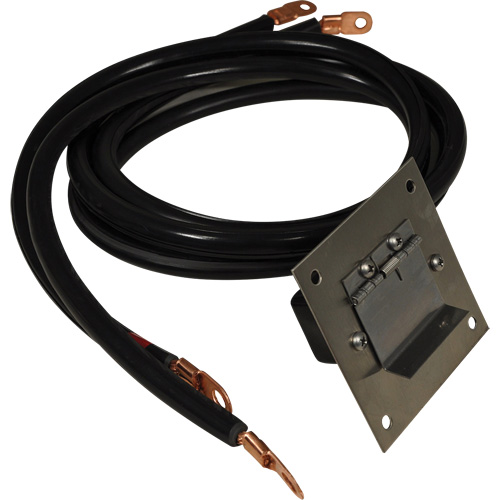 Panneau de douille polaris&eacute;e en acier inoxydable &agrave; brancher, 4 AWG, C&acirc;ble 5' PB Rental Co. Ltd.