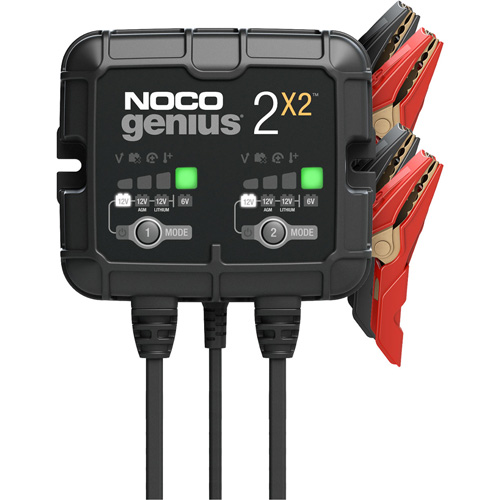 Genius&reg; 2X2 2-Bank, 4-Amp Battery Charger PB Rental Co. Ltd.