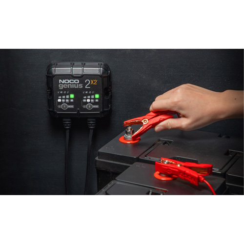 Genius&reg; 2X2 2-Bank, 4-Amp Battery Charger PB Rental Co. Ltd.