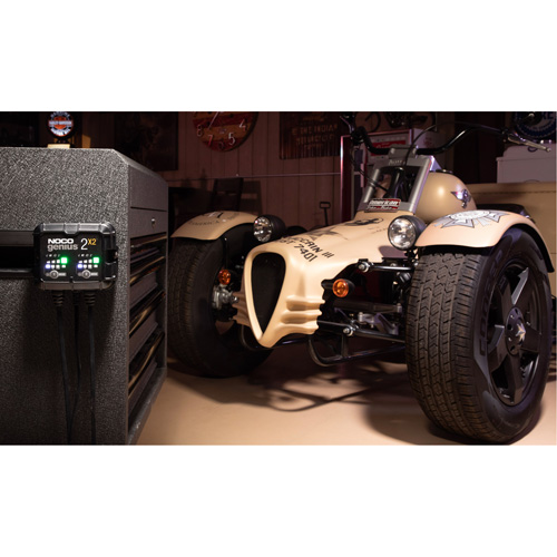 Genius&reg; 2X2 2-Bank, 4-Amp Battery Charger PB Rental Co. Ltd.