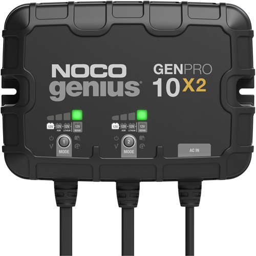 Genius&reg; GenPro10X2 2-Bank, 20-Amp On-Board Battery Charger PB Rental Co. Ltd.