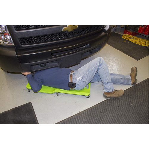 Neon Green Low Profile Plastic Creeper PB Rental Co. Ltd.