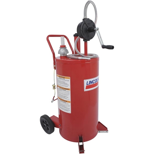 Chariot &agrave; carburant en acier de 25 gallons avec pompe rotative bidirectionnelle PB Rental Co. Ltd.