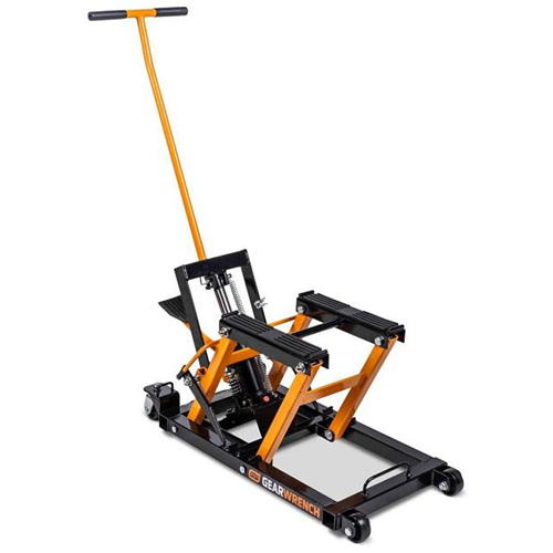 ATV and Motorcycle Jack, 0.75 Ton(s) Capacity, 4-2/3" Lowered, 14-1/2" Raised, Manual Hydraulic PB Rental Co. Ltd.