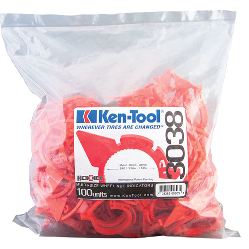 Indicateur d'&eacute;crous de tailles multiples desserr&eacute;s HexChex PB Rental Co. Ltd.