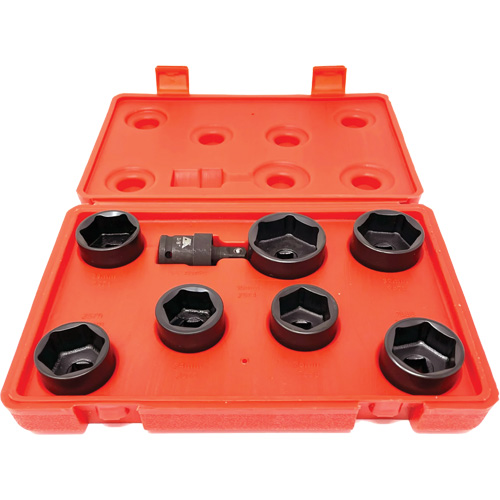 Ensemble de douilles pour filtre &agrave; huile &agrave; profil extra-bas, 8 morceaux PB Rental Co. Ltd.