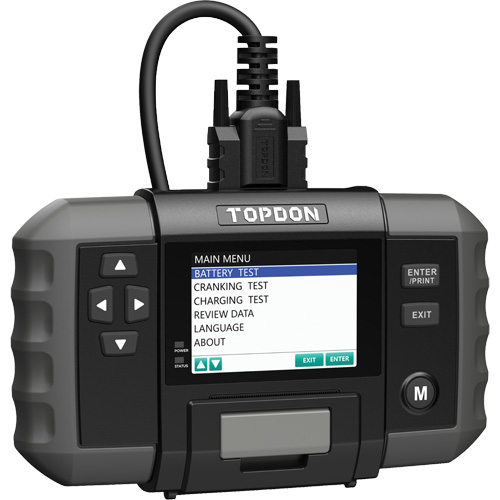 Testeur de batterie 12?V et de syst&egrave;mes 12?V/24?V BT600 avec imprimante int&eacute;gr&eacute;e PB Rental Co. Ltd.