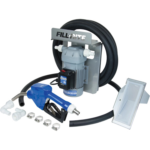 Pompe de transfert de fluide d'&eacute;chappement diesel (DEF) 115 V CA avec support pour cuve GRV et pistolet PB Rental Co. Ltd.