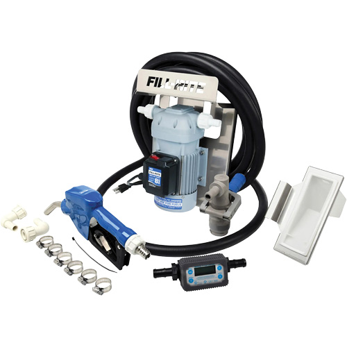 115V AC DEF Transfer Pump & IBC Tote Bracket with Nozzle & Meter PB Rental Co. Ltd.