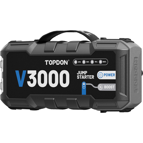 Survolteur, banque d'alimentation et lampe de poche V3000 PB Rental Co. Ltd.