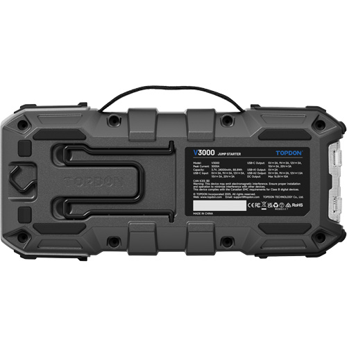 Survolteur, banque d'alimentation et lampe de poche V3000 PB Rental Co. Ltd.