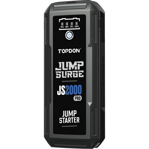 D&eacute;marreur de secours, banque d'alimentation et lampe de poche JumpSurge2000Pro &agrave; 2500 A de pointe PB Rental Co. Ltd.
