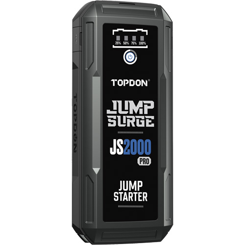 D&eacute;marreur de secours, banque d'alimentation et lampe de poche JumpSurge2000Pro &agrave; 2500 A de pointe PB Rental Co. Ltd.