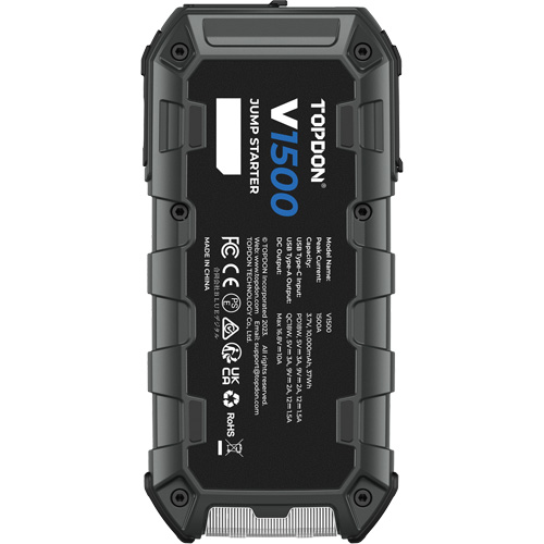 D&eacute;marreur d'appoint, survolteur, banque d'alimentation et lampe de poche V1500 PB Rental Co. Ltd.