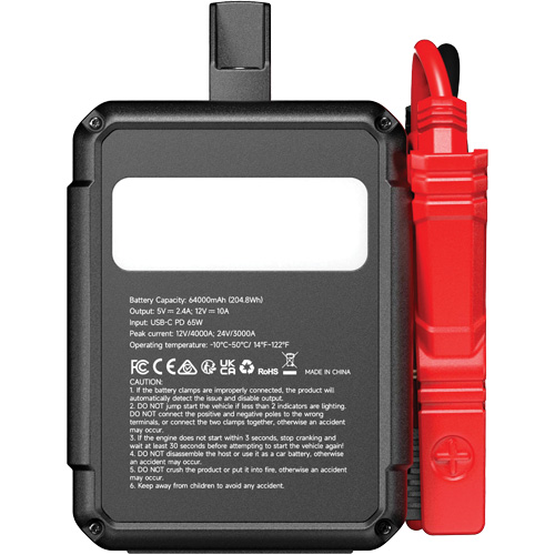 V4000 HD 12V/24V 4000A Jump Starter PB Rental Co. Ltd.