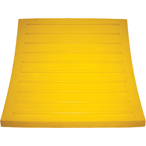 Wheel Chock, Polyurethane, Yellow, 15-1/4" W x 12-1/8" D x 10-3/4" H PB Rental Co. Ltd.