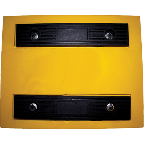 Wheel Chock, Polyurethane, Yellow, 15-1/4" W x 12-1/8" D x 10-3/4" H PB Rental Co. Ltd.
