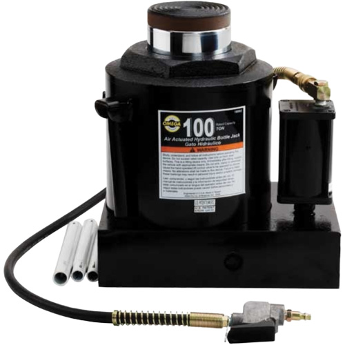 Air Actuated Bottle Jack, 100 Ton(s), Air Hydraulic/Manual Hydraulic, 17-22/25" Raised Height PB Rental Co. Ltd.