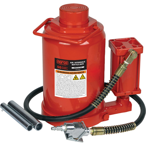 Cric-bouteille hydraulique de hauteur standard, 50 tonne(s), Air comprim&eacute;/hydraulique, 19" Hauteur &eacute;lev&eacute;e PB Rental Co. Ltd.