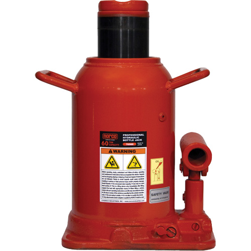 Cric-bouteille professionnel, 60 tonne(s), 18-11/16" Hauteur &eacute;lev&eacute;e PB Rental Co. Ltd.