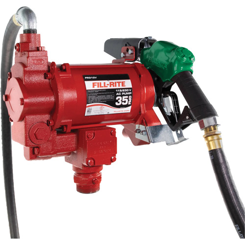 Pompe de transfert de carburant 115/230 V c. a. avec pistolet PB Rental Co. Ltd.
