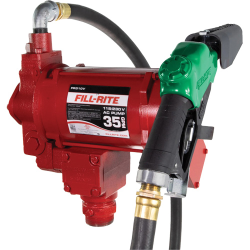 Pompe de transfert de carburant 115/230 V c. a. avec pistolet PB Rental Co. Ltd.