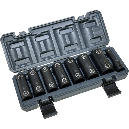 Double-Ended Hex & Twist Socket Set with Case, 8 Pieces, 1/2" Drive Size PB Rental Co. Ltd.