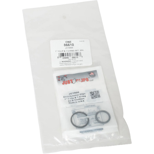 Jeu de clips et joints toriques de 1 po - en vrac PB Rental Co. Ltd.