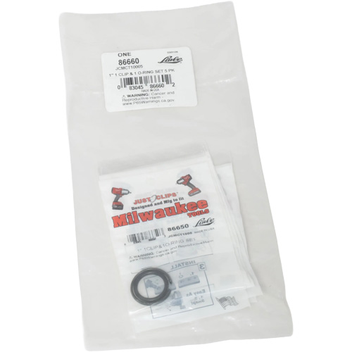 Jeu de clips et joints toriques de 1 po pour Milwaukee - en vrac PB Rental Co. Ltd.