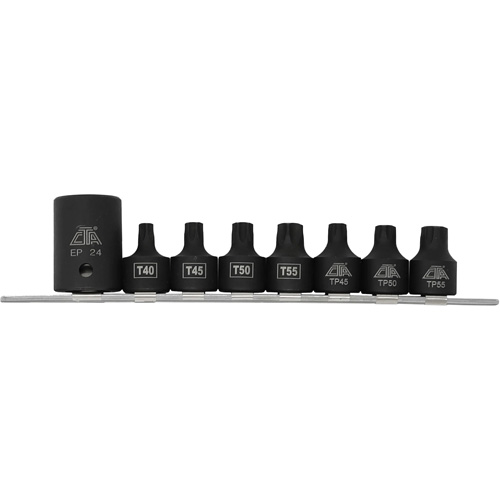Jeu de douilles/embouts de boulon de caisse de camionnettes, 8 Morceaux, Prise de 1/2"/3/8" PB Rental Co. Ltd.