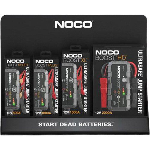 Pr&eacute;sentoir de comptoir en acrylique de 4 mm pour d&eacute;marreurs dappoint NOCO PB Rental Co. Ltd.