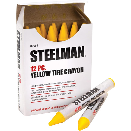 Semi-Permanent Yellow Tire Marking Crayons PB Rental Co. Ltd.