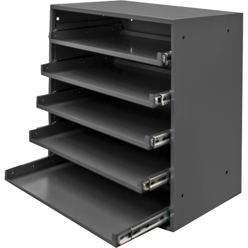 Compartment Box Cabinet, Steel, 5 Slots, 20-1/2" W x 12-1/2" D x 21" H, Grey PB Rental Co. Ltd.