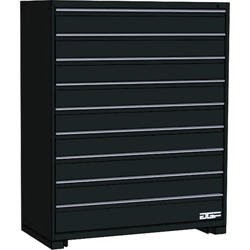 Modular Drawer Cabinet, 9 Drawers, 24" W x 24" D x 60" H, Black PB Rental Co. Ltd.