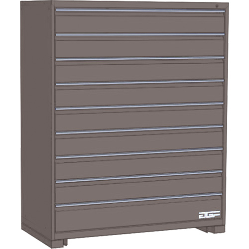 Armoire &agrave; tiroirs modulaire, 9 tiroirs, 60" la x 24" p x 60" h, Gris PB Rental Co. Ltd.