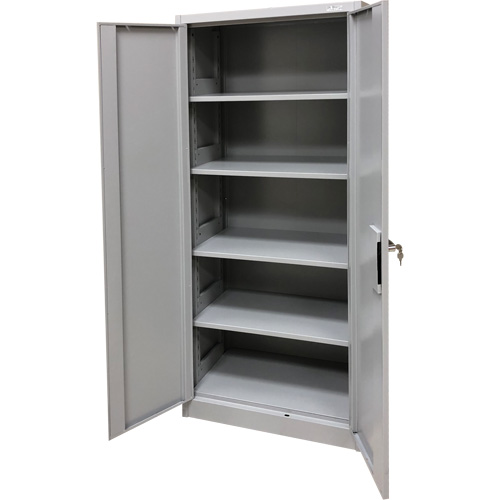 Storage Cabinet, Steel, 4 Shelves, 66" H x 30" W x 15" D, Grey PB Rental Co. Ltd.