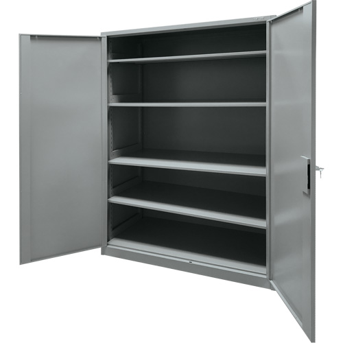 Storage Cabinet, Steel, 4 Shelves, 78" H x 48" W x 24" D, Grey PB Rental Co. Ltd.