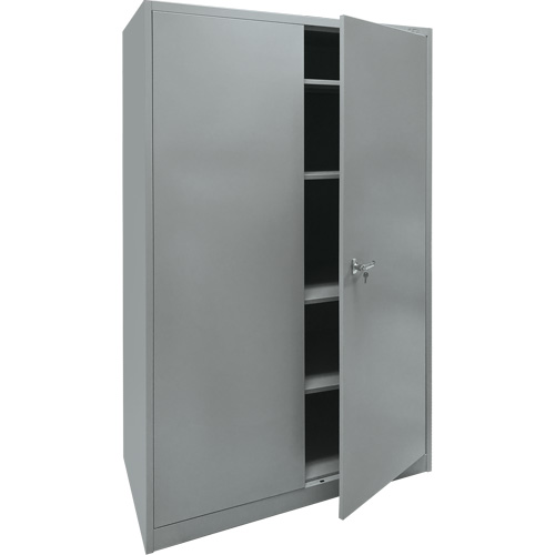 Storage Cabinet, Steel, 4 Shelves, 78" H x 48" W x 24" D, Grey PB Rental Co. Ltd.